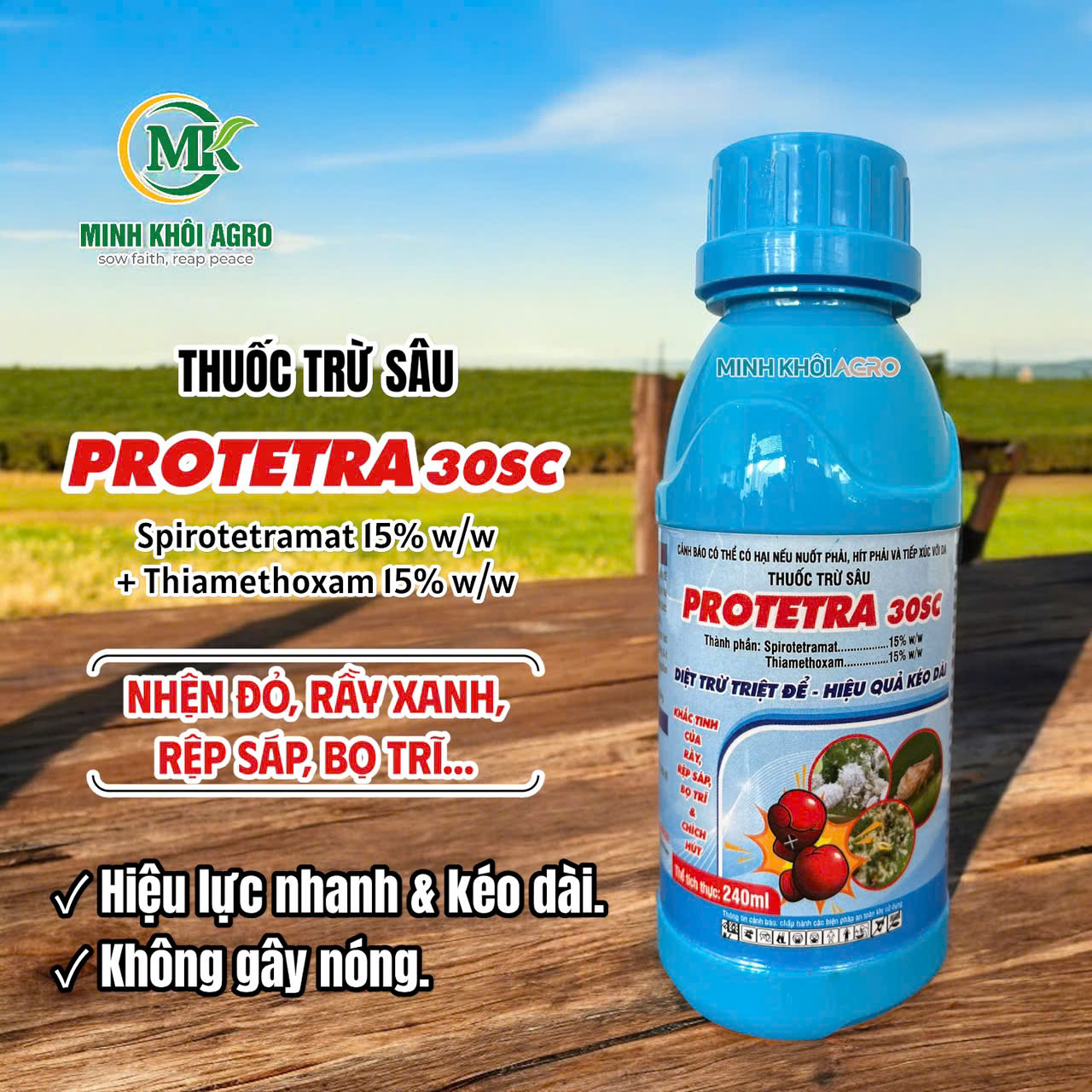Thuốc trừ sâu Protetra 30SC - Chai 240ml